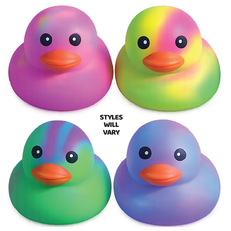 Fun Doh MEGA Squishy Tie Dye Duck Toy Variety - Color Varies