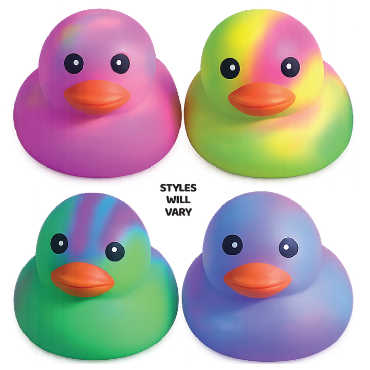 Fun Doh MEGA Squishy Tie Dye Duck Toy Variety - Color Varies