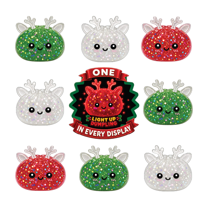 Fun Doh Christmas Mystery Reindeer Dumpling Squishy Toy - Item Varies