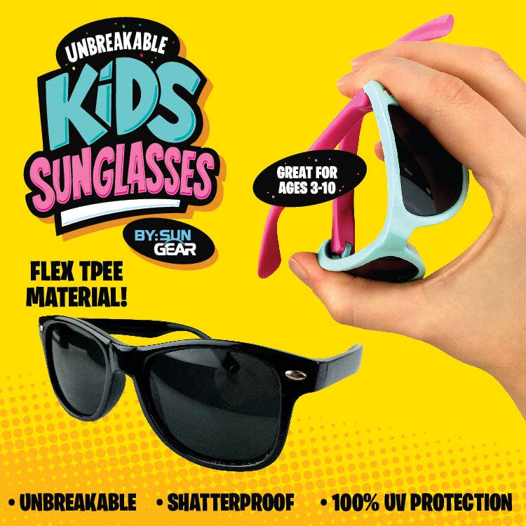 Unbreakable Kids Sunglasses - Colors Vary