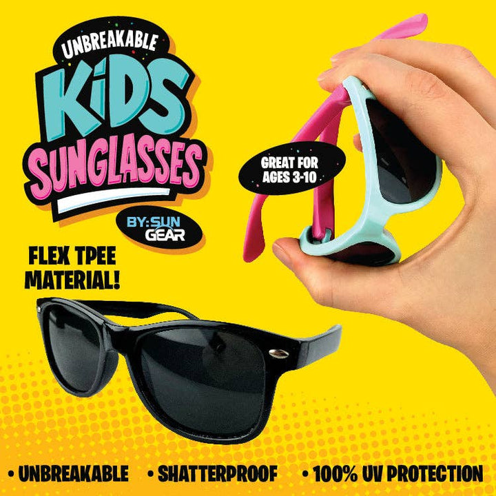Unbreakable Kids Sunglasses - Colors Vary