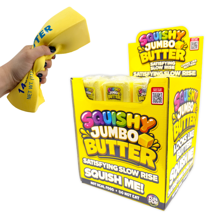 Fun Doh 10" JUMBO Butter Slow Rise Squishy Toy