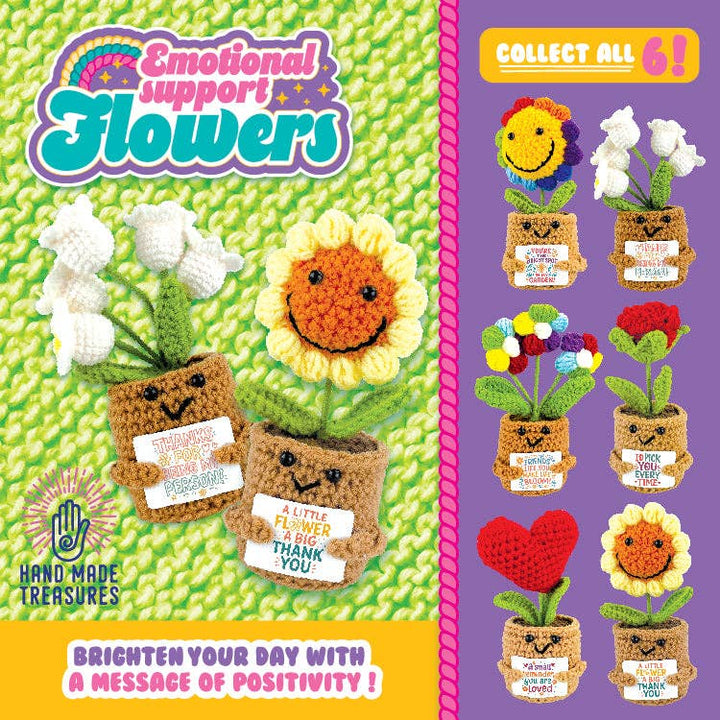 Emotional Support Crochet Plush Flowers Keepsake- Items Vary