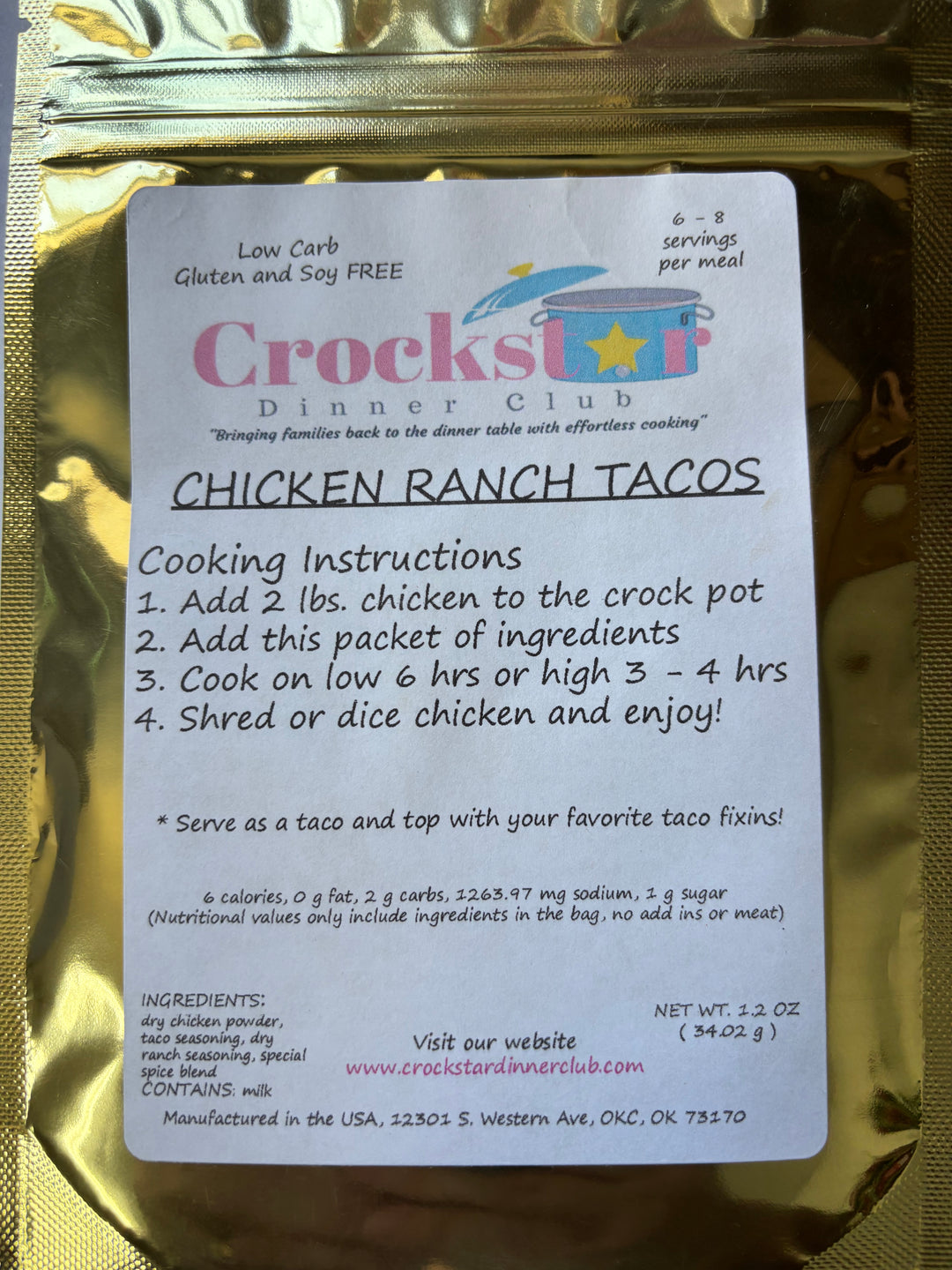 Crockstar Crockpot Meal Starters