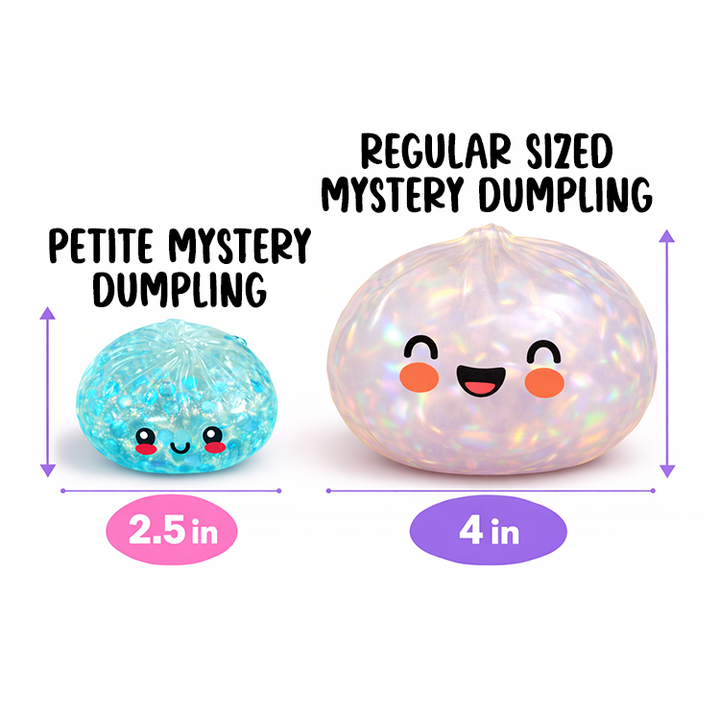 Fun Doh Squishy Mystery Mini Petite 2.5" Dumpling Toy - Mystery Colors