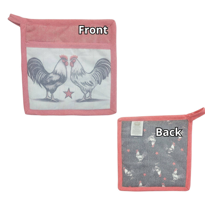 "Rooster" Farm-Themed Pocket Mitt