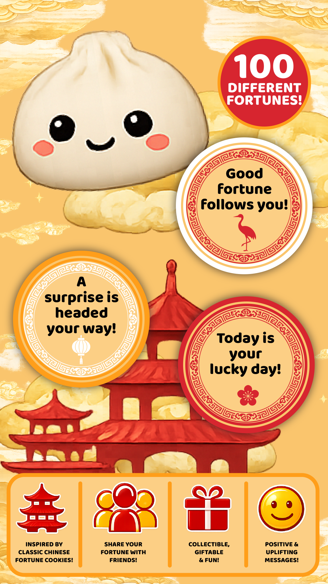 Fun Doh Mystery Fortune Cookie Squishy Dumpling - Colors Vary