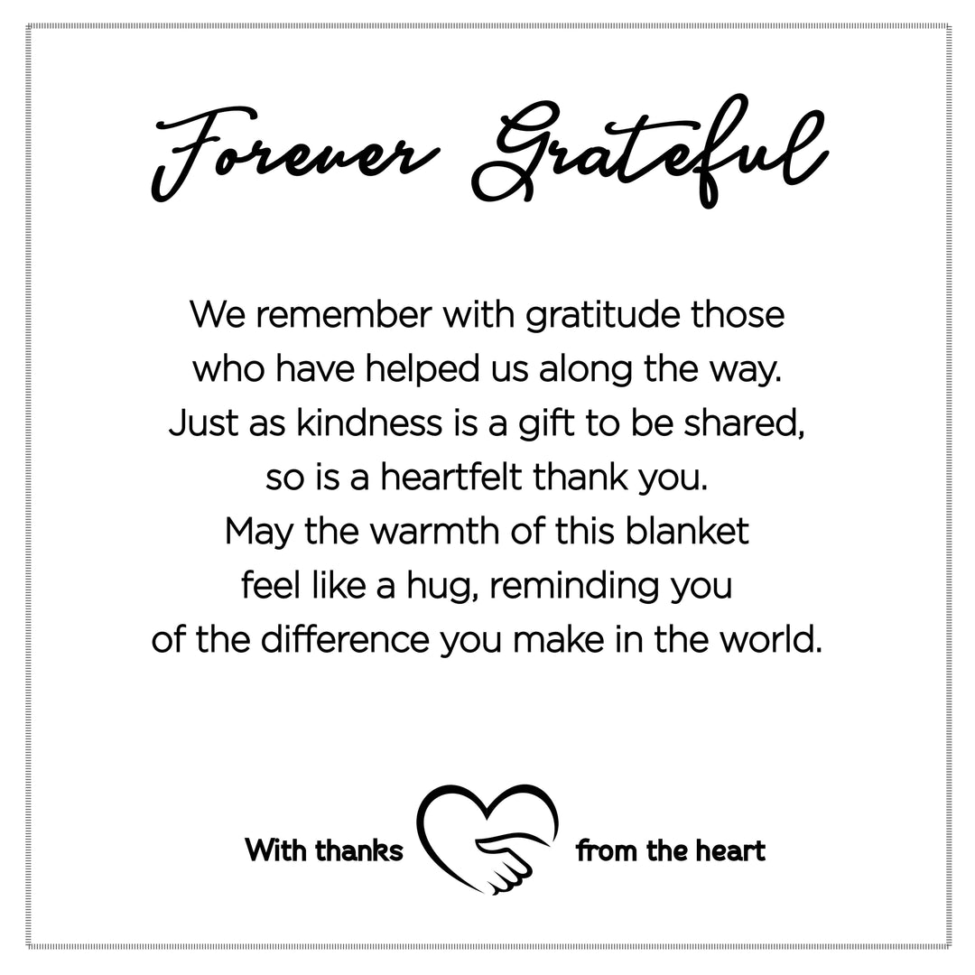 Softly Said Blanket: Forever Grateful Thank You Gift