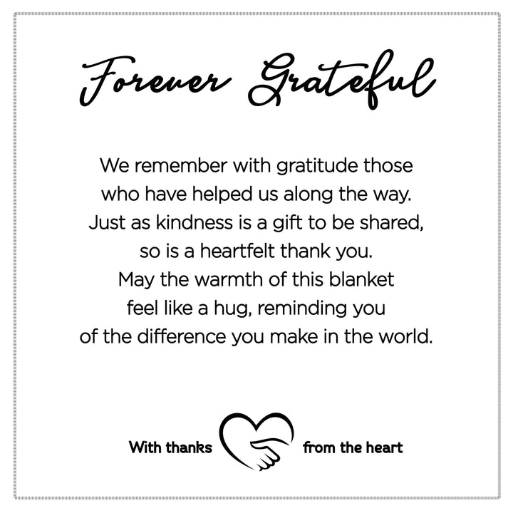 Softly Said Blanket: Forever Grateful Thank You Gift