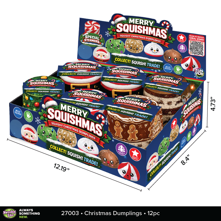 Fun Doh Christmas Dumpling Squishy Toy - Items Vary