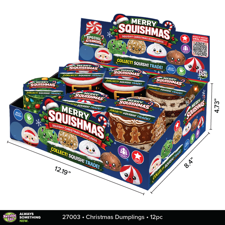 Fun Doh Christmas Dumpling Squishy Toy - Items Vary