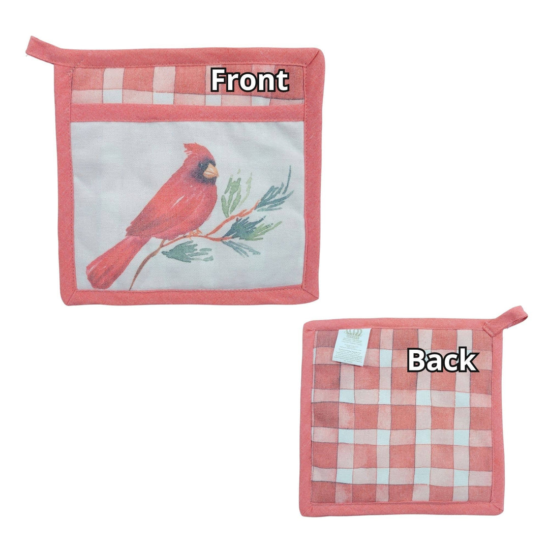 "Merry Little Cardinal" Christmas-Themed Pocket Mitt