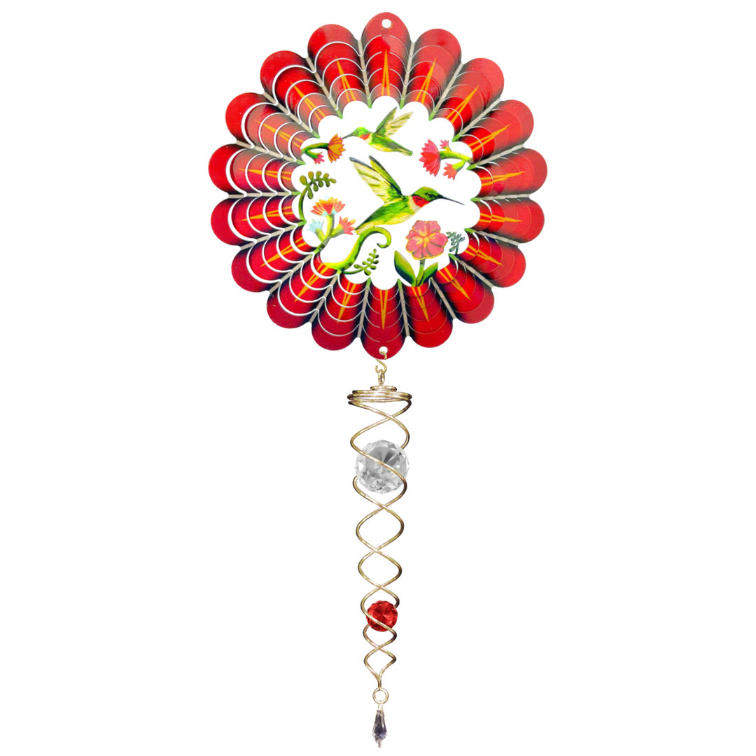 14" Mini Wind Spinner Set with Crystal Twister by Spinfinity Designs