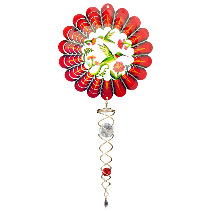 14" Mini Wind Spinner Set with Crystal Twister by Spinfinity Designs