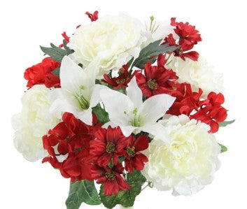 GPB8426 Peony/Hydrangea/Lily Bush X 14 - W